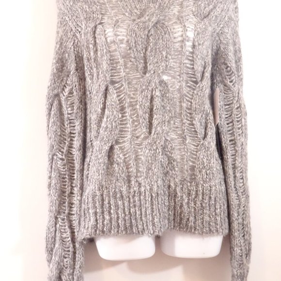 Nanette Lepore  Nanette  Blue Orange Floral Long Bell Sleeve Lace Top Sz S - Picture 7 of 15